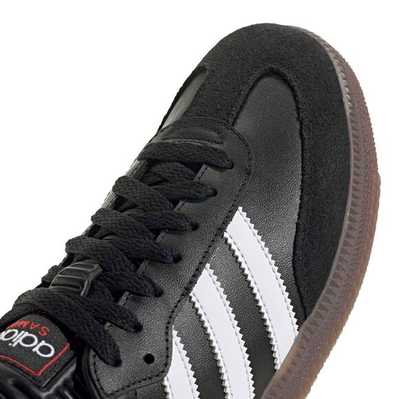 Adidas Unisex Samba Indoor Shoes Black White Vivid Red Size Men 9.5 Womens 10.5 - Picture 5 of 6